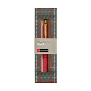 Esferográfica Miquelrius em Rafia Highland Days Vermelho - Papelaria Encantada