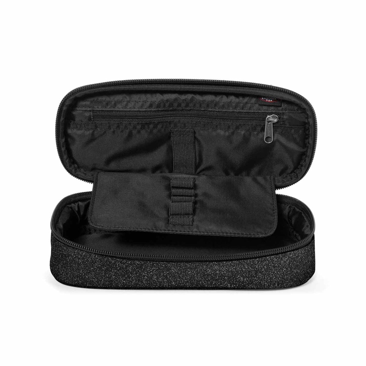 Estojo EASTPAK Oval Single Spark Black - Papelaria Encantada