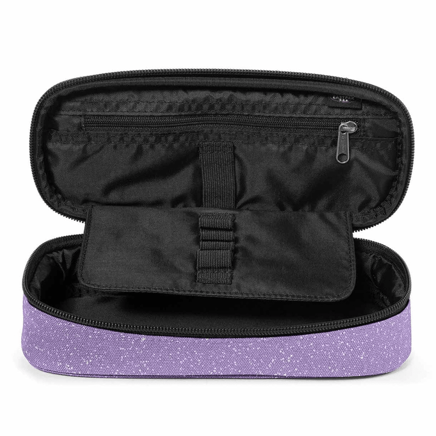 Estojo EASTPAK Oval Single Sparkly Dahlia - Papelaria Encantada