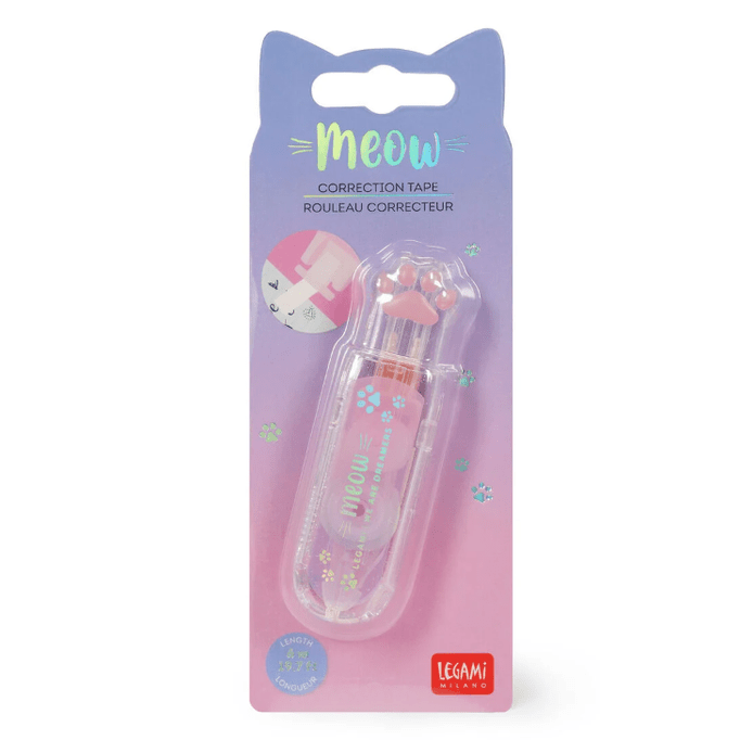 Fita corretora Gato Meow Legami - Papelaria Encantada