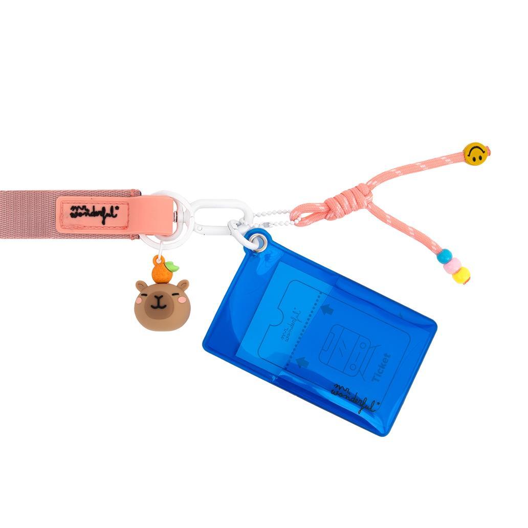 Fita Lanyard com Porta-cartões - Capivara - Mr. Wonderful - Papelaria Encantada