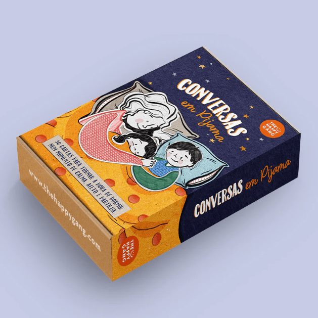 Flashcards - Conversas em Pijama - The Happy Gang - Papelaria Encantada