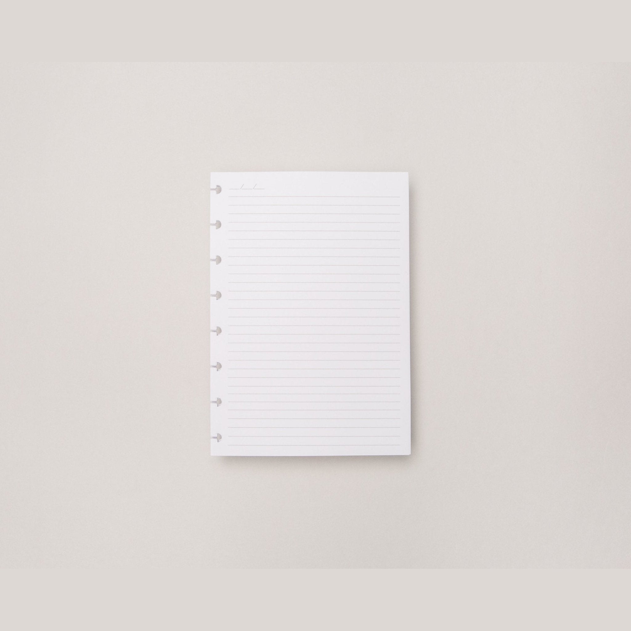 Folhas pautadas brancas A5 90g para Caderno Inteligente - Papelaria Encantada