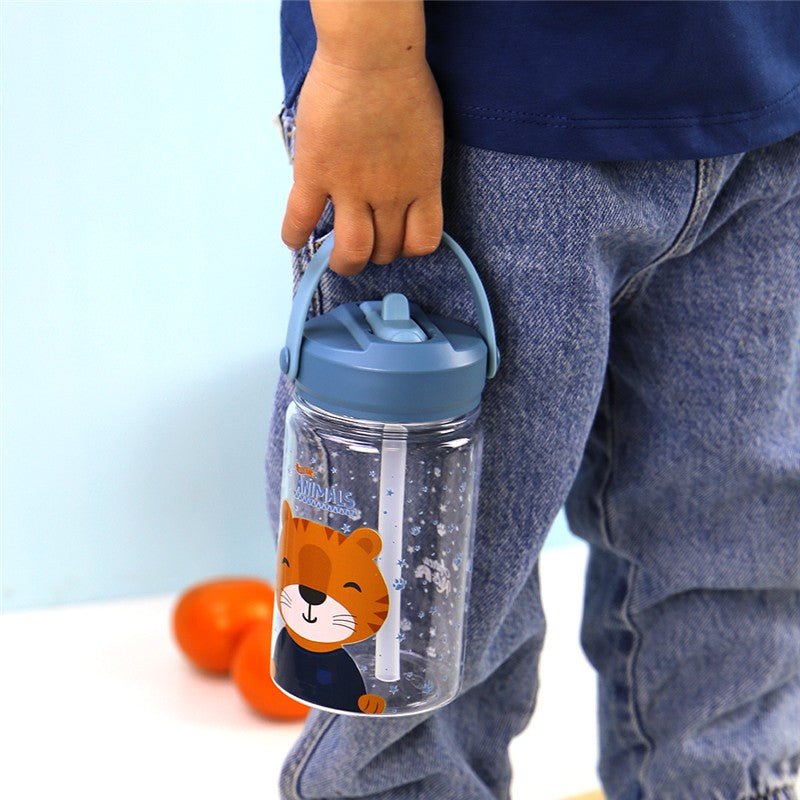 Garrafa de plástico 330ml Aurea kids - Tigre - Papelaria Encantada