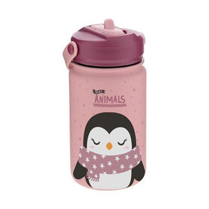 Garrafa térmica 330ml Aurea kids - Pinguim - Papelaria Encantada