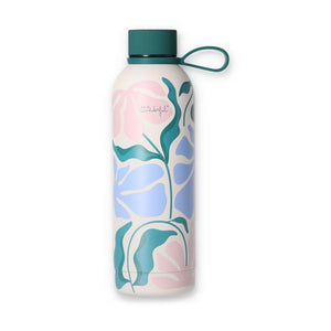 Garrafa térmica 500ml - Flores - Papelaria Encantada