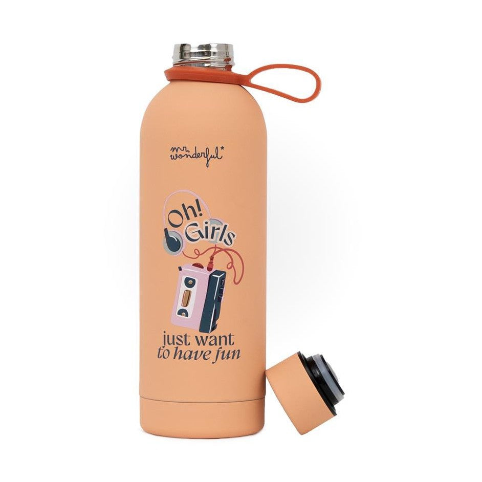 Garrafa Térmica 500ml - Oh! Girls just want to have fun - Mr. Wonderful - Papelaria Encantada