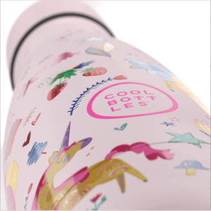 Garrafa térmica Cool Bottles Kids Funny Unicorns 350ML - Papelaria Encantada