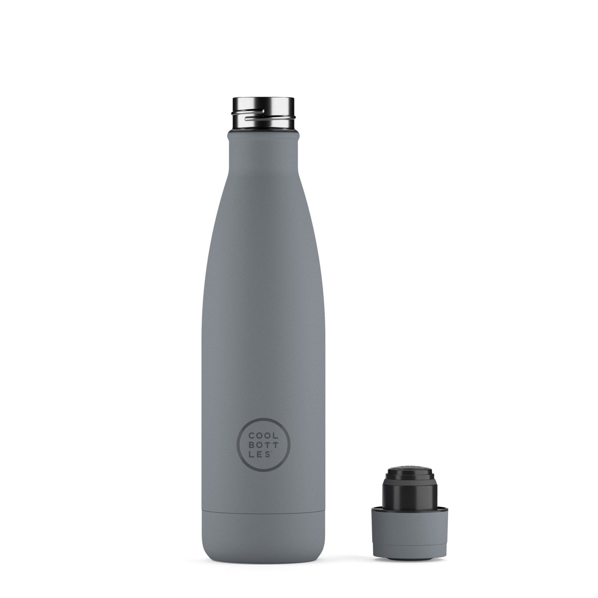 Garrafa térmica Cool Bottles Pastel Grey 500ml - Papelaria Encantada