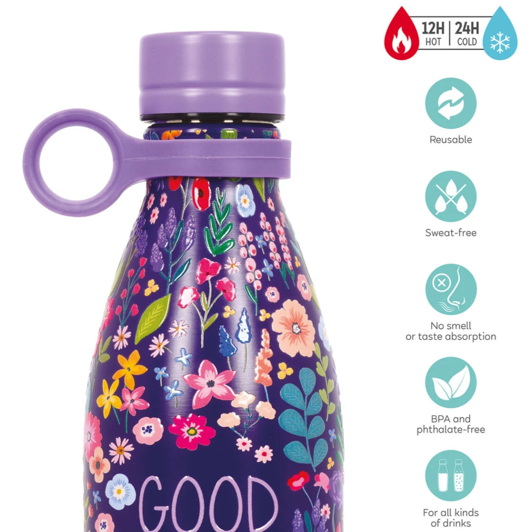 Garrafa térmica Legami Flowers 800ML - Papelaria Encantada