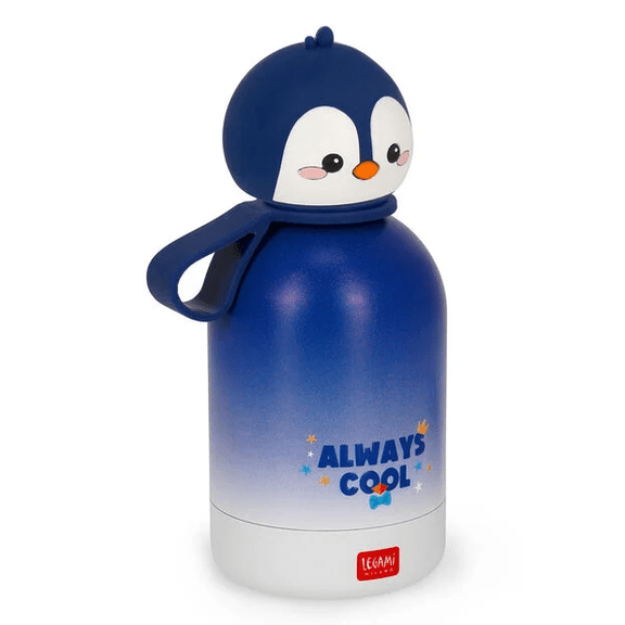 Garrafa térmica legami Pinguim - Papelaria Encantada