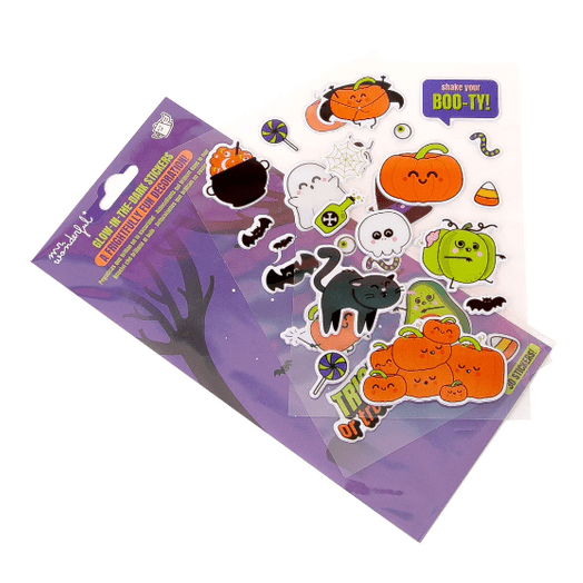 Glow - in - the - dark stickers - Halloween Mr Wonderful - Papelaria Encantada