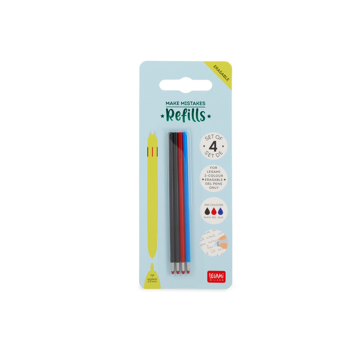Recargas Canetas legami 3 cores - Papelaria Encantada