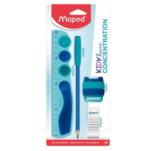 Kit de Escrita 4 Peças Kidy'Learn Concentration Maped - Papelaria Encantada