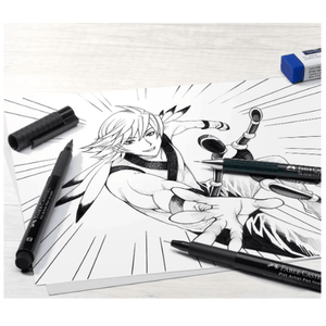 Kit de iniciação em pintura Manga - Faber - castell - Papelaria Encantada