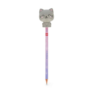 Lápis com boneco squishy Gato - Legami - Papelaria Encantada
