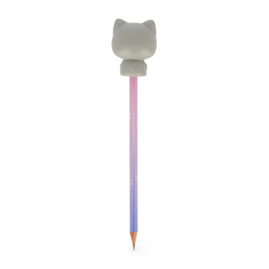 Lápis com boneco squishy Gato - Legami - Papelaria Encantada
