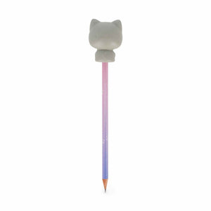 Lápis com boneco squishy Gato - Legami - Papelaria Encantada