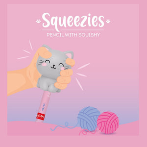 Lápis com boneco squishy Gato - Legami - Papelaria Encantada