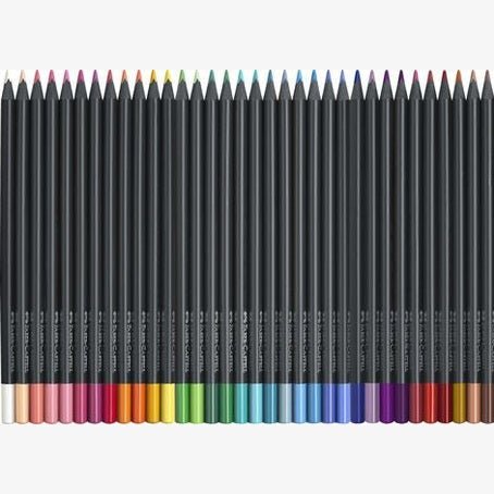 Lápis de Cor Black Edition, Blister 36 Cores FABER-CASTELL - Papelaria Encantada