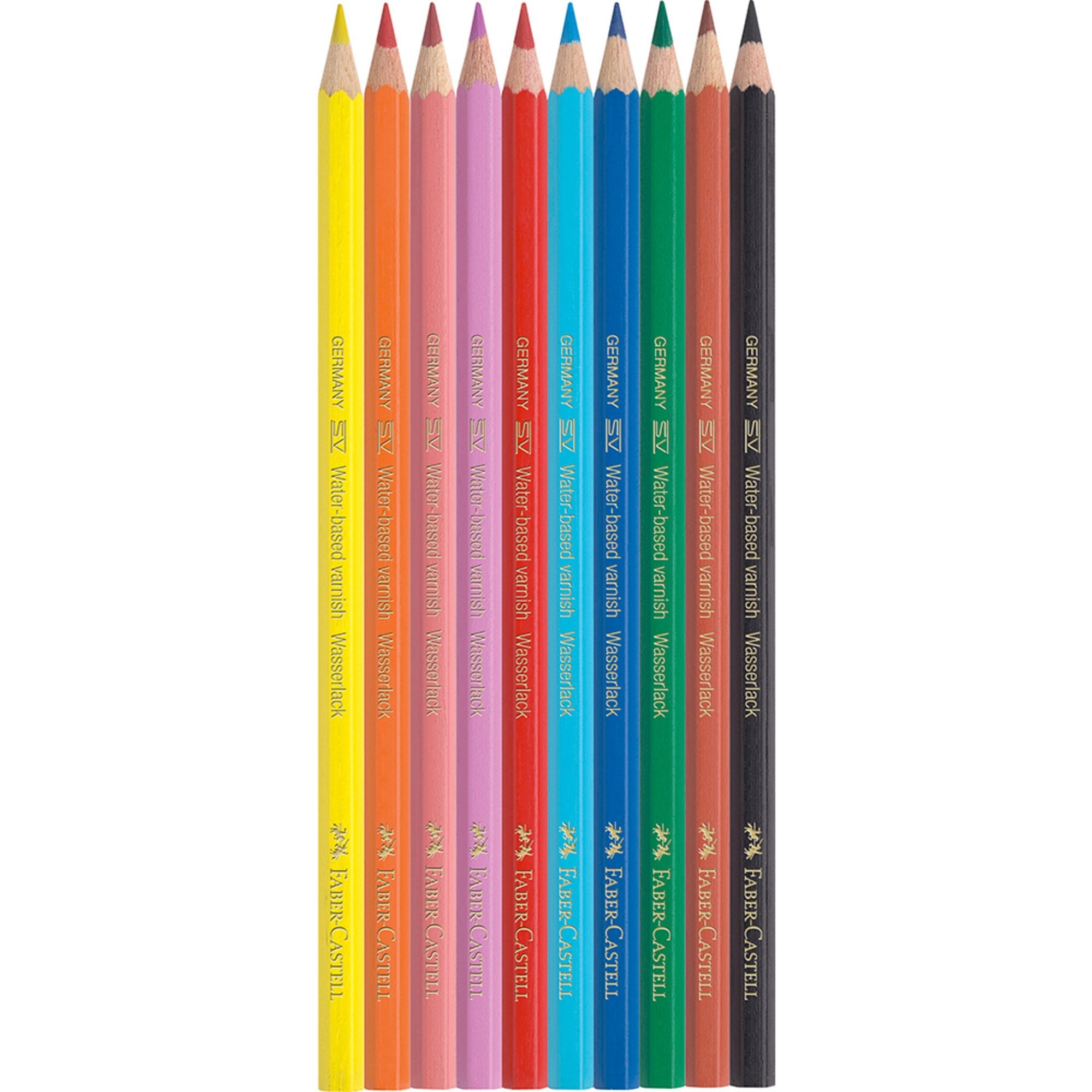Lápis de Cor, Corpo Hexagonal 12 Cores FABER - CASTELL - Papelaria Encantada