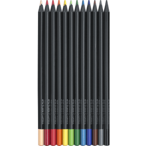 Lápis de Cor Faber-Castell Black Edition 12 Unidades - Papelaria Encantada