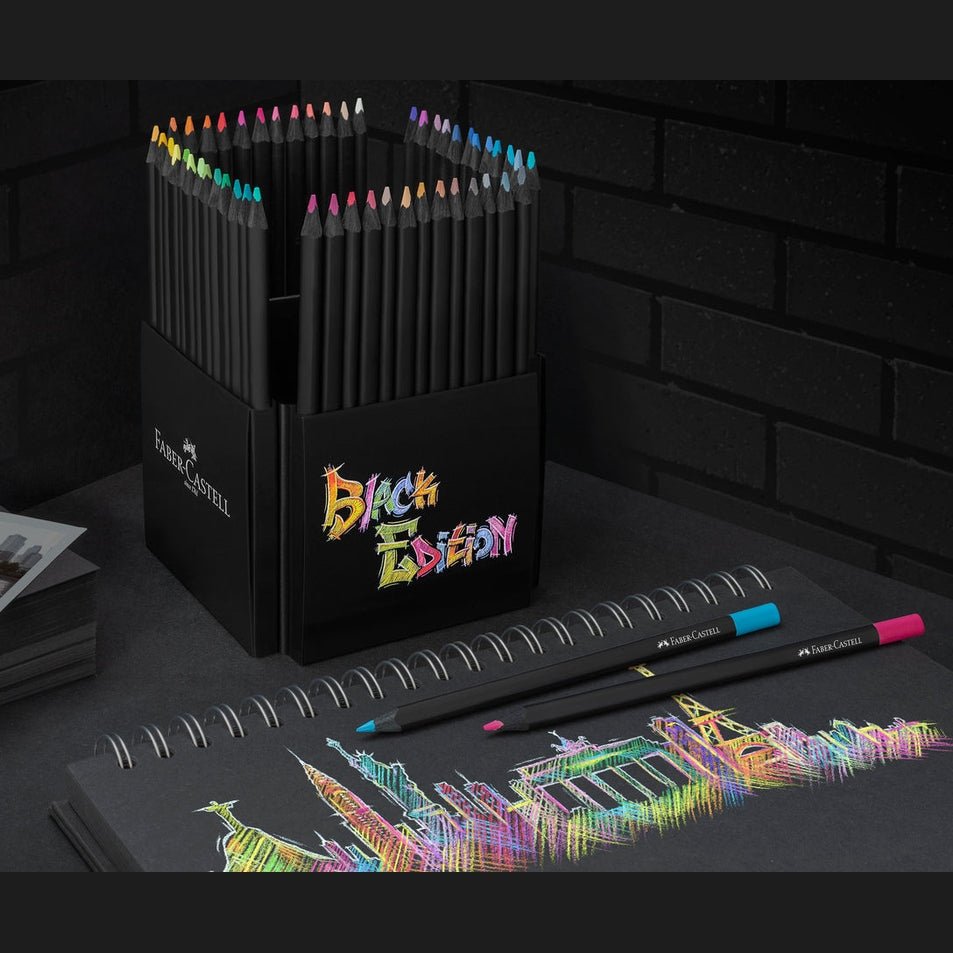 Lápis de cor Faber - Castell Black Edition 50 - Papelaria Encantada