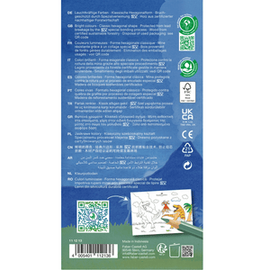 Lápis de cor Faber - Castell Dinossauro 10+3 - Papelaria Encantada
