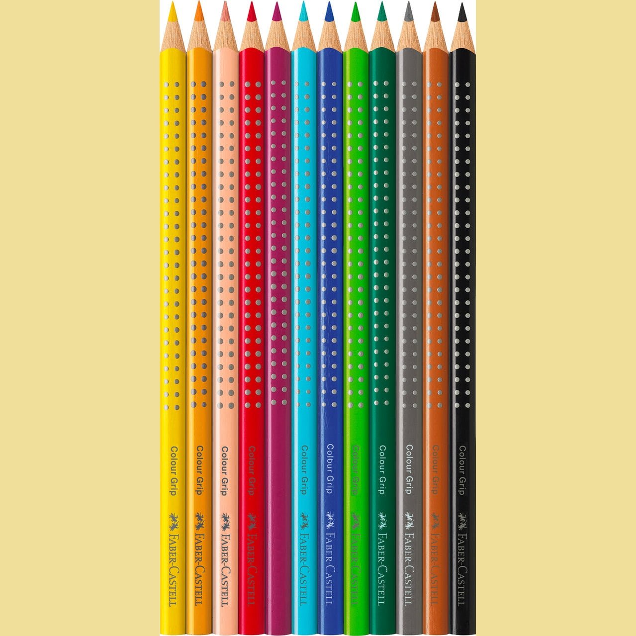 Lápis de cor Faber-Castell Grip 12 cores - Papelaria Encantada