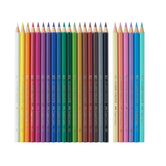Lápis de cor Faber - Castell Unicórnio 18+6 - Papelaria Encantada