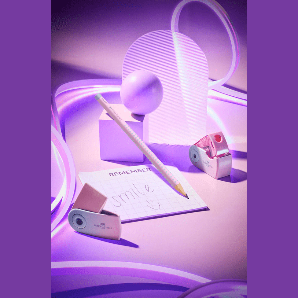 Lapis Faber-Castell grip 2001 Flow Blushing Sky - Papelaria Encantada