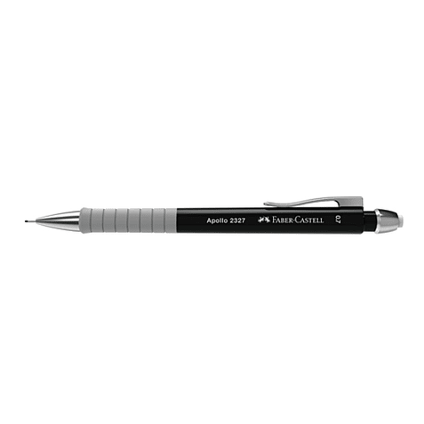 Lapiseira Apollo Faber - castell 0.7 Preto - Papelaria Encantada