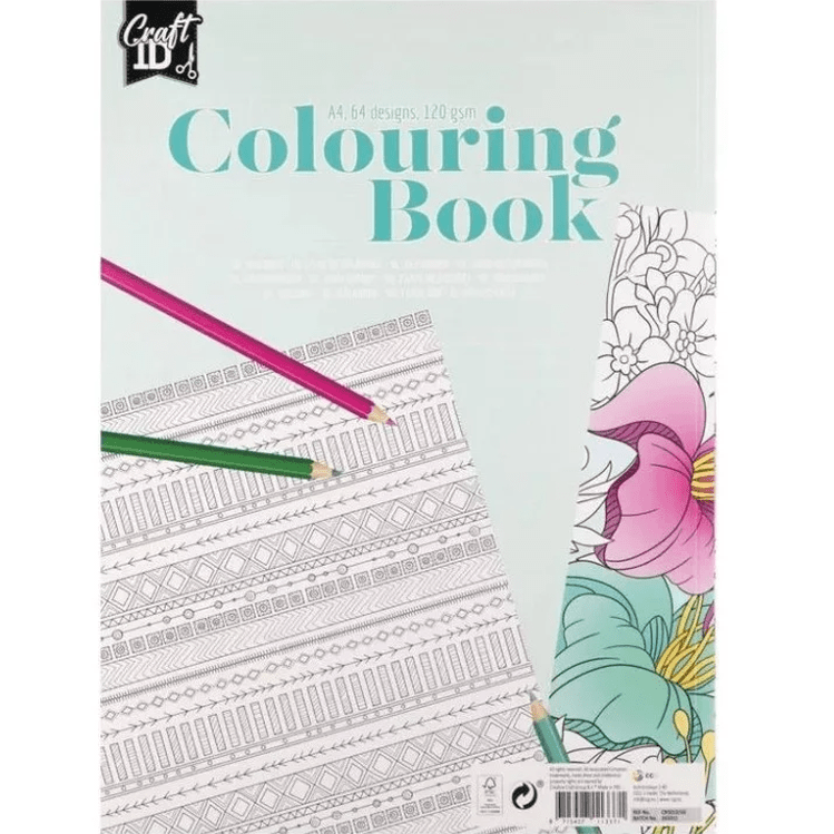 Livro de colorir A4 animais e padrões - Papelaria Encantada