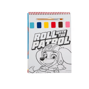 Livro de pintar com aguarelas Patrulha Pata - Papelaria Encantada