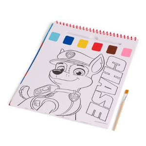 Livro de pintar com aguarelas Patrulha Pata - Papelaria Encantada