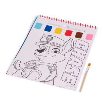 Livro de pintar com aguarelas Patrulha Pata - Papelaria Encantada