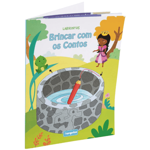 Livro para colorir - Brincar com os Contos – Labirintos - Papelaria Encantada