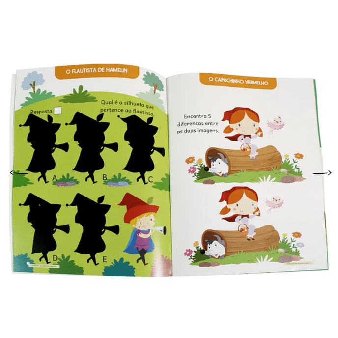 Livro para colorir - Brincar com os Contos – Puzzles - Papelaria Encantada