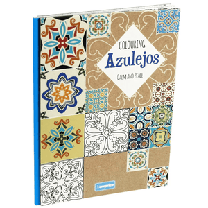 Livro para colorir - Colouring Calm and Peace – Azulejos - Papelaria Encantada