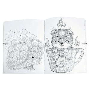 Livro para colorir - Colouring Calm and Peace – Baby Animals - Papelaria Encantada