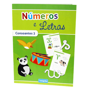 Livros didáticos - Números e Letras – Consoantes II - Papelaria Encantada