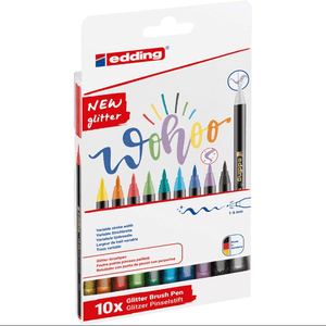 Marcador Edding ponta pincel 1340 Glitter - Papelaria Encantada