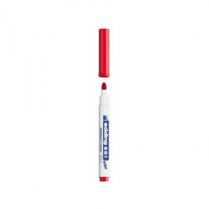 Marcador para quadro banco edding 661 Vermelho - Papelaria Encantada