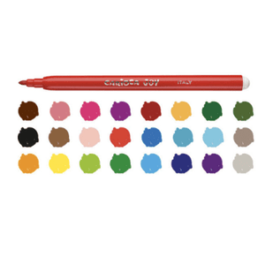 Marcadores lavaveis carioca joy blister c/24 - Papelaria Encantada
