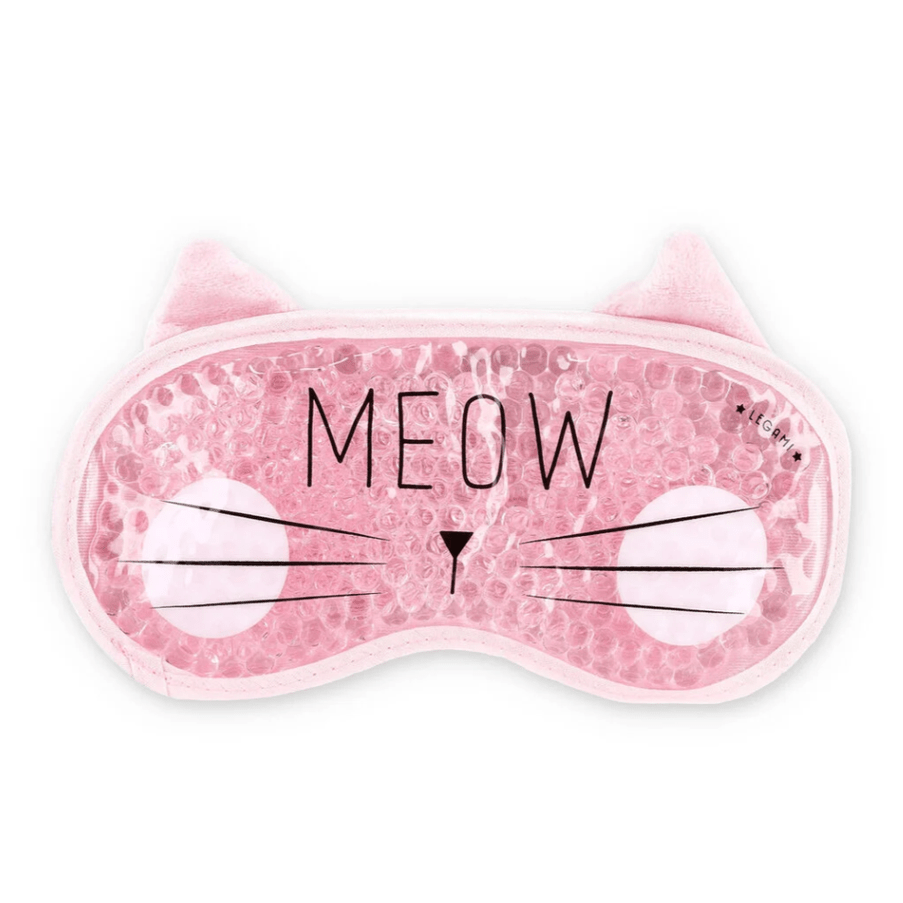 Máscara de Gel para Olhos Gato - Relaxante - Legami - Papelaria Encantada