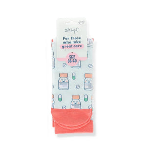 Meias 36 - 40 - Frasco Medicamentos - Mr. Wonderful - Saúde - Papelaria Encantada