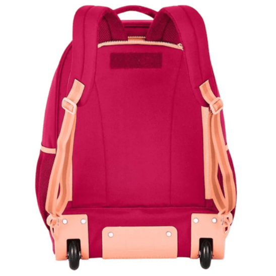 Mochila c/ trolley Luluca Rosa 46cm - Papelaria Encantada