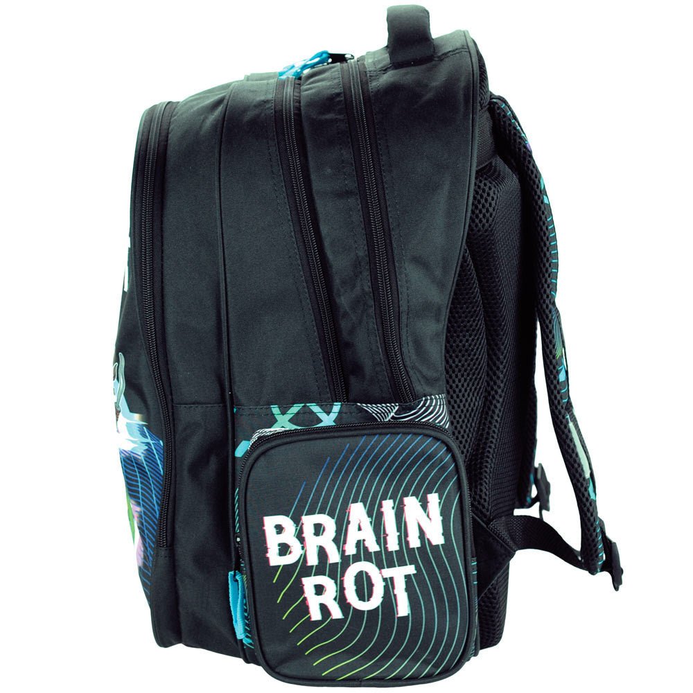 Mochila Escolar BrainRot 43cm - Papelaria Encantada