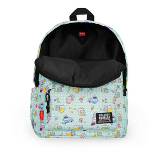 Mochila Legami Gato Bubble Tea - Papelaria Encantada