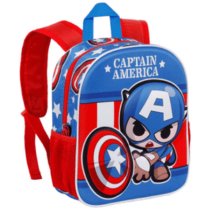 Mochila Pré-escolar Capitão America - Papelaria Encantada